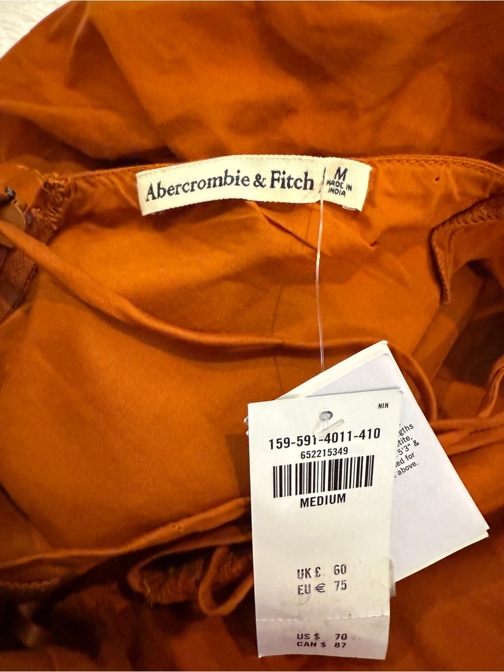 NWT Abercrombie & Fitch Open Back Romper Size Medium M - Picture 4 of 6